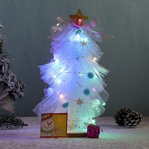 Christmas decorations mesh glowing Christmas tree diy material package ktclubs.com
