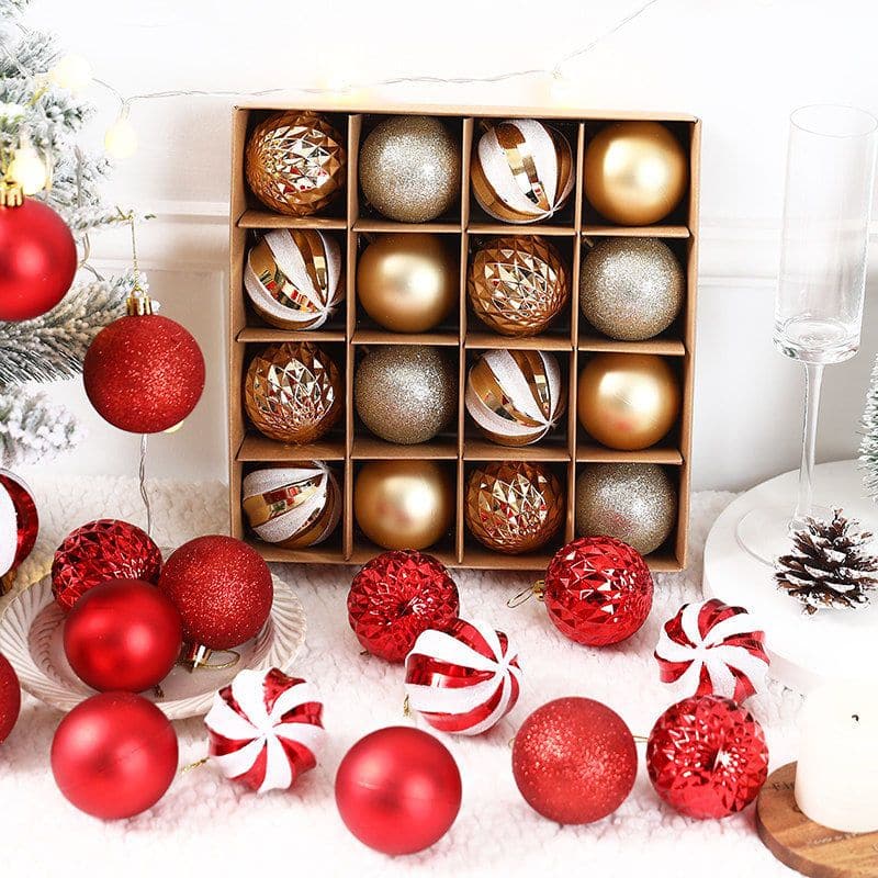 Christmas decorations painted matte Christmas balls 6cm Christmas tree decorations hanging charm ktclubs.com