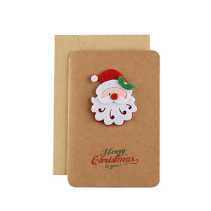 Christmas kraft paper models-Recordable stereo greeting card ktclubs.com