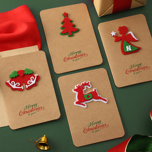 Christmas kraft paper models-Recordable stereo greeting card ktclubs.com