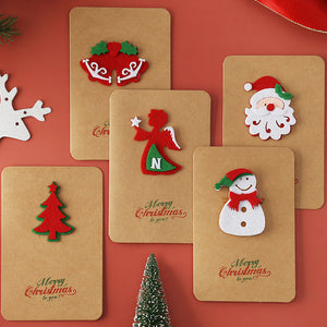 Christmas kraft paper models-Recordable stereo greeting card ktclubs.com
