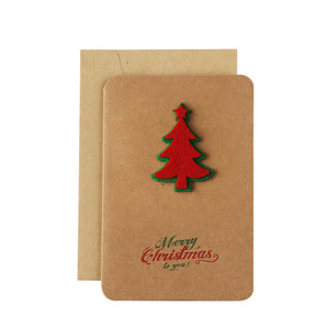 Christmas kraft paper models-Recordable stereo greeting card ktclubs.com