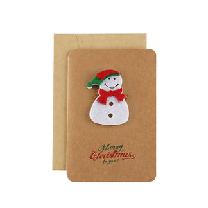 Christmas kraft paper models-Recordable stereo greeting card ktclubs.com