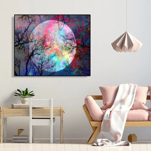 Color Moon - Paint by Numbers 40x50cm ktclubs.com