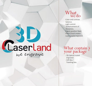 Custom 3D Glass Block Keepsake Portrait | Laser Engraved Portrait | Memorial Portrait | Family Keepsake Portrait | Gift for Family ktclubs.com