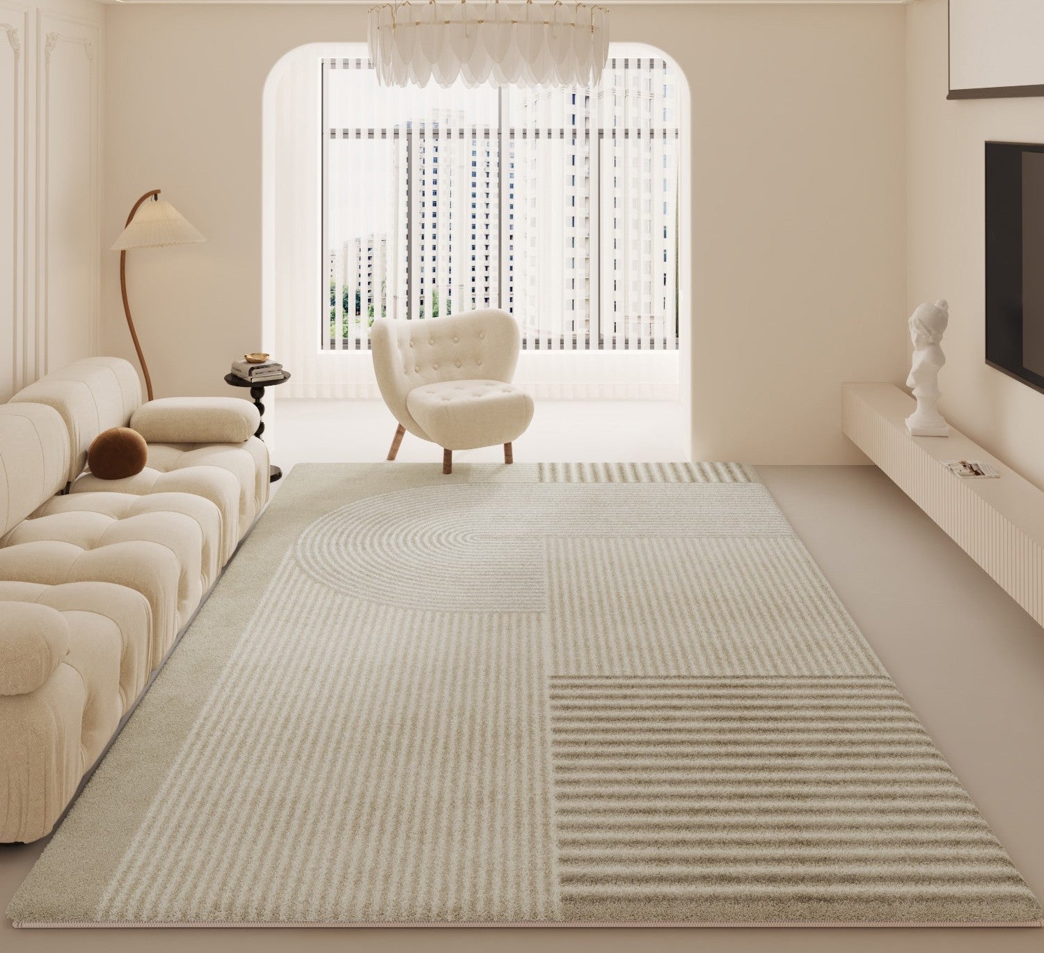Modern Rugs for Sale, Modern Rugs for Living Room, Soft Modern Rug for Bedroom, Geometric Contemporary Rugs for Dining Room
