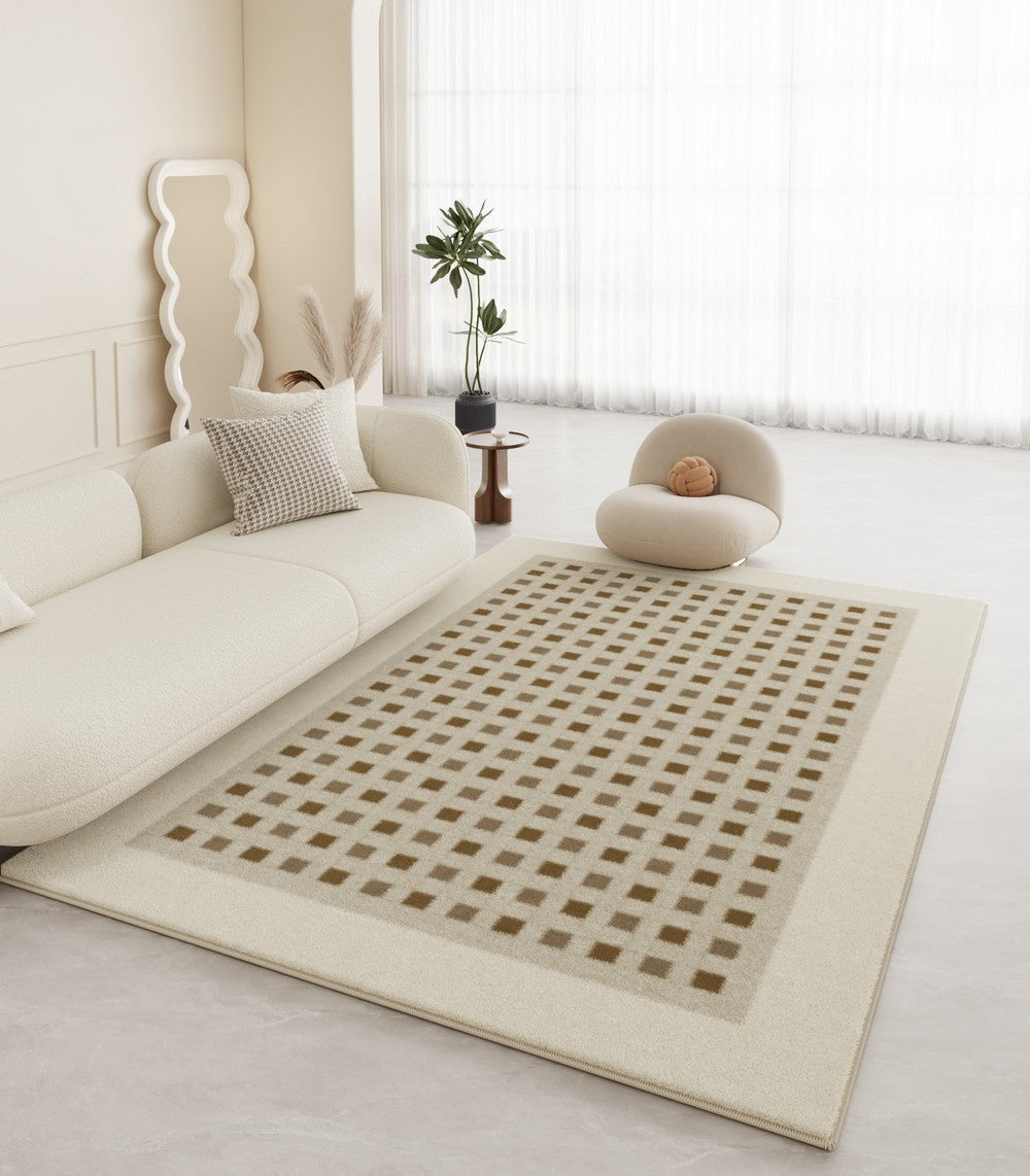 Thick Large Modern Rugs for Living Room, Abstract Modern Rugs for Bedroom, Modern Rugs for Dining Room, Contemporary Geometric Modern Rugs