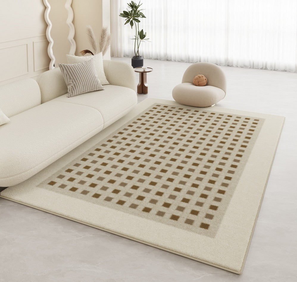 Thick Large Modern Rugs for Living Room, Abstract Modern Rugs for Bedroom, Modern Rugs for Dining Room, Contemporary Geometric Modern Rugs