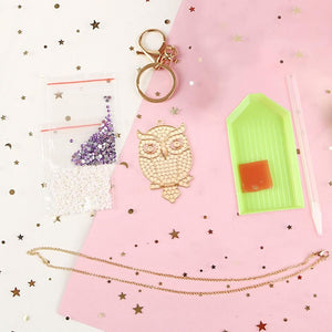 DIY Bird Full Drill Diamond Keychain ktclubs.com