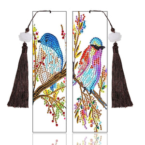 DIY Diamond Painting Leather Bookmark Special-shaped Drill Tassel ktclubs.com