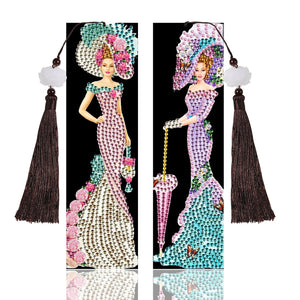 DIY Diamond Painting Leather Bookmark Special-shaped Drill Tassel ktclubs.com