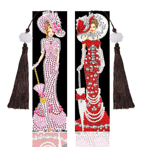 DIY Diamond Painting Leather Bookmark Special-shaped Drill Tassel ktclubs.com