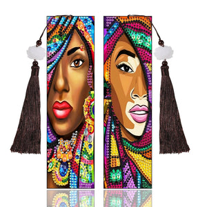 DIY Diamond Painting Leather Bookmark Special-shaped Drill Tassel ktclubs.com