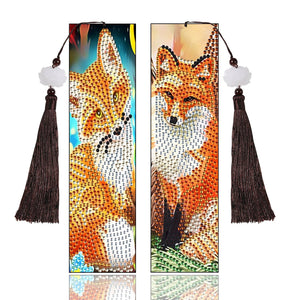 DIY Diamond Painting Leather Bookmark Special-shaped Drill Tassel ktclubs.com