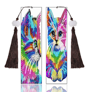 DIY Diamond Painting Leather Bookmark Special-shaped Drill Tassel ktclubs.com