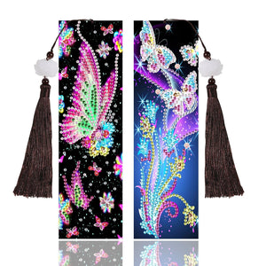 DIY Diamond Painting Leather Bookmark Special-shaped Drill Tassel ktclubs.com