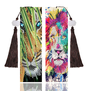 DIY Diamond Painting Leather Bookmark Special-shaped Drill Tassel ktclubs.com