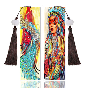 DIY Diamond Painting Leather Bookmark Special-shaped Drill Tassel ktclubs.com