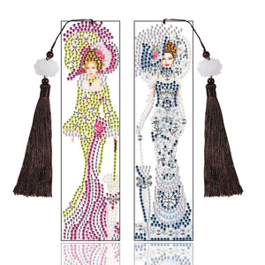 DIY Diamond Painting Leather Bookmark Special-shaped Drill Tassel ktclubs.com