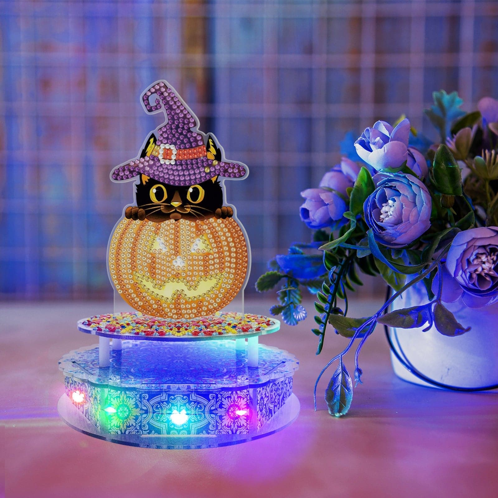DIY Halloween Animal Daily Decorations - Music Box with LED light ktclubs.com