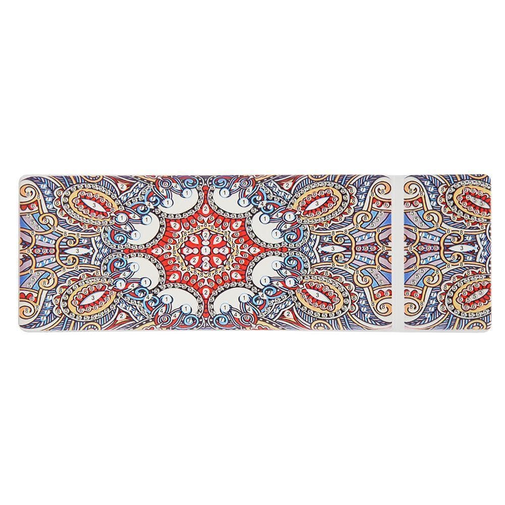 DIY Mandala Special Shaped Diamond 2 Grids Stationery Storage Box ktclubs.com