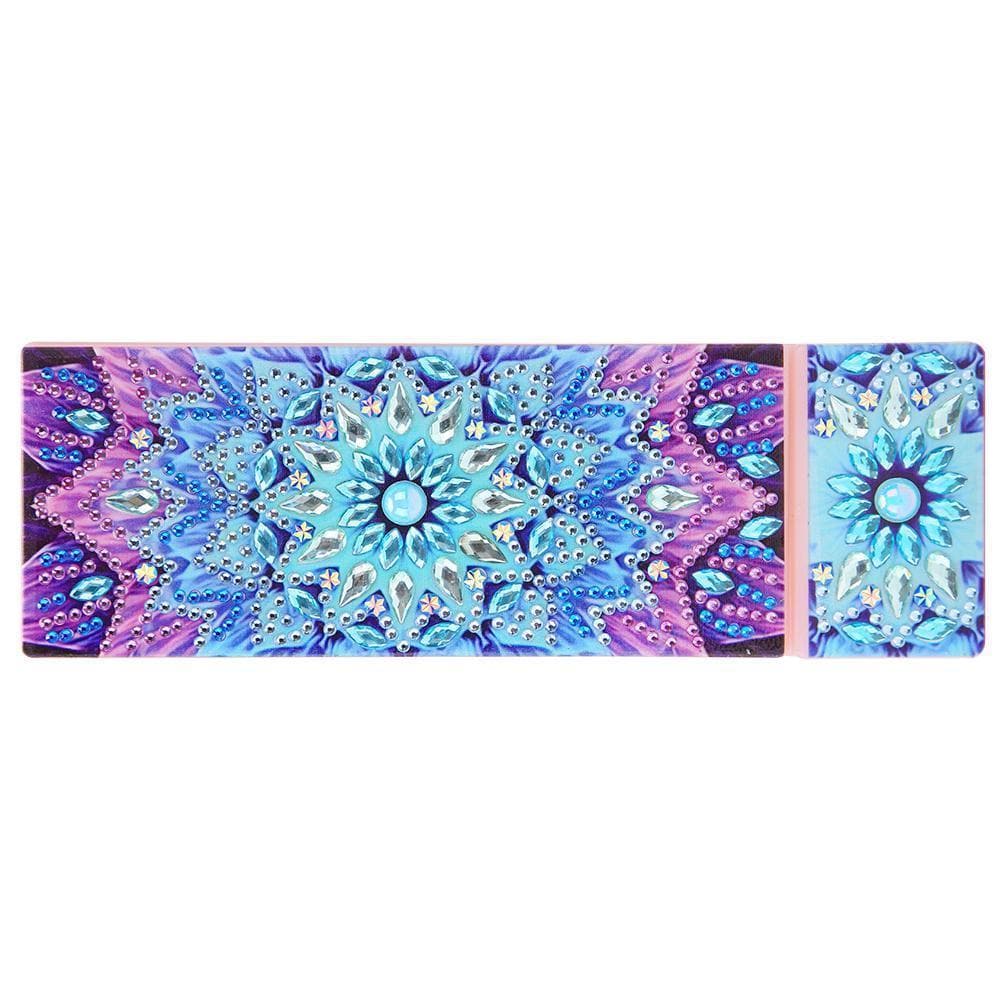 DIY Mandala Special Shaped Diamond Painting Students Pencil Storage Case ktclubs.com