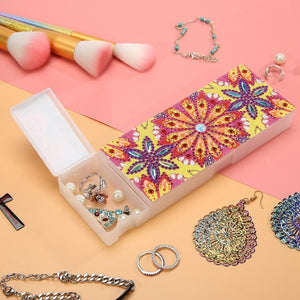 DIY Mandala Special Shaped Diamond Painting Students Pencil Storage Case ktclubs.com