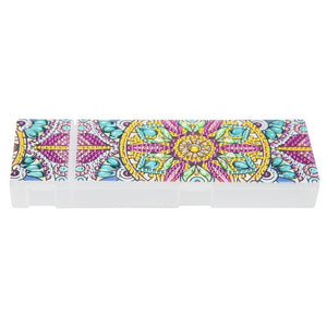 DIY Mandala Special Shaped Diamond Students Pencil Storage Case ktclubs.com