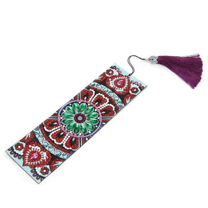 DIY Special Shaped Diamond Creative Leather Tassel Bookmark ktclubs.com