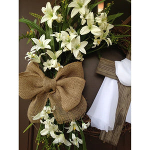 Easter Bunny Wreath Door Hanging Decoration ktclubs.com