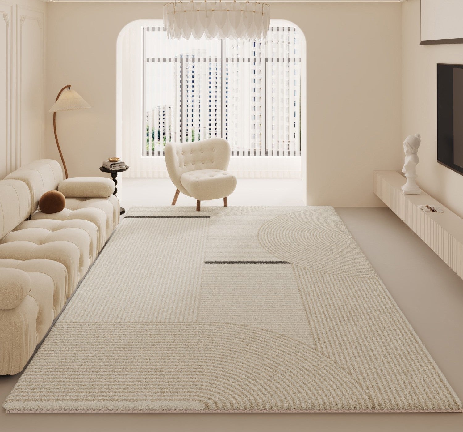 Modern Rugs under Dining Room Table, Abstract Modern Rugs for Living Room, Simple Geometric Carpets for Sale, Contemporary Modern Rugs Next to Bed