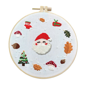 Father Christmas Snowman Garland - Embroidery ktclubs.com