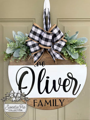 Front Door Decor | Last Name/Family | Door Hanger | Door Wreath | Housewarming Gift | Home Decor ktclubs.com