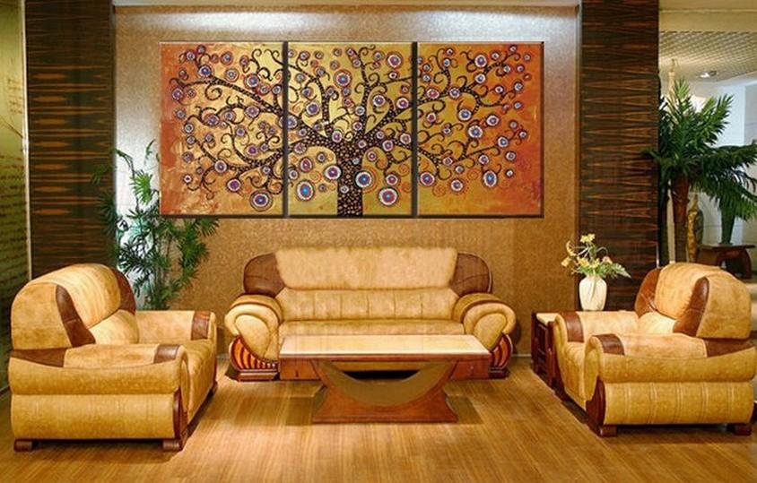 Hand Painted Wall Art, Large Oil Painting, Abstract Canvas Painting, 3 Panel Wall Art Paintings, Abstract Canvas Painting