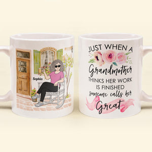 Great Grandparent - Personalized Mug - Pregnancy, Baby Announcement Gift For Great - Grandma, Grandma , Great Grandpa, Grandpa - Baby Reveal To Family.