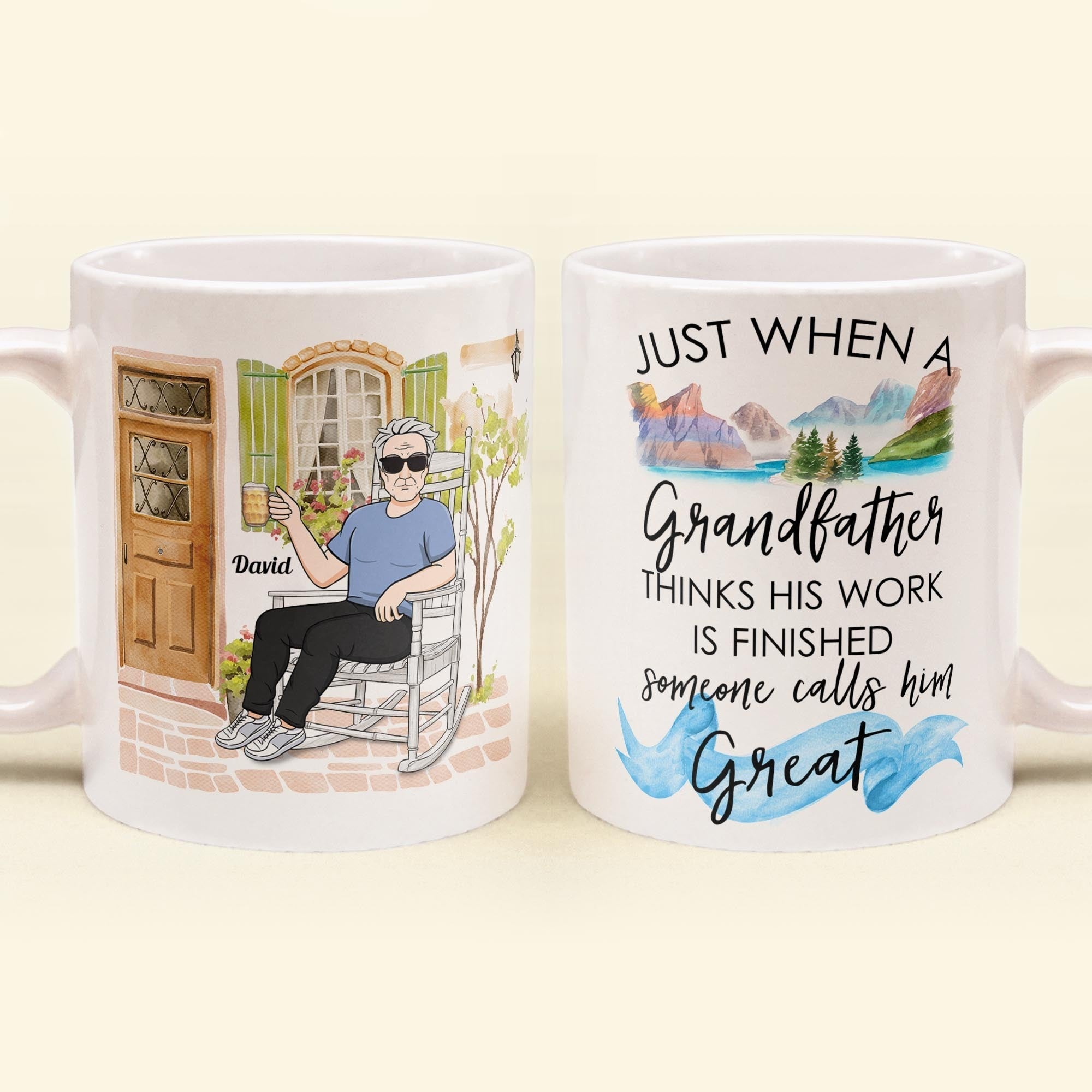 Great Grandparent - Personalized Mug - Pregnancy, Baby Announcement Gift For Great - Grandma, Grandma , Great Grandpa, Grandpa - Baby Reveal To Family