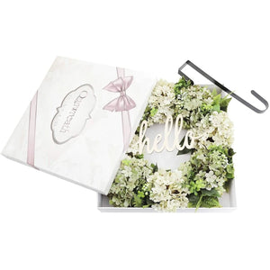 Holiday hello simulation wreath door decoration European and American hydrangea rattan circle window decoration wreath ktclubs.com