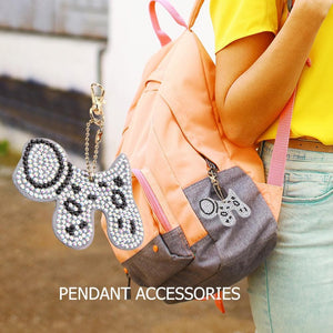 Horse 4pcs Full Drill Special Shaped Diamond Keychain ktclubs.com