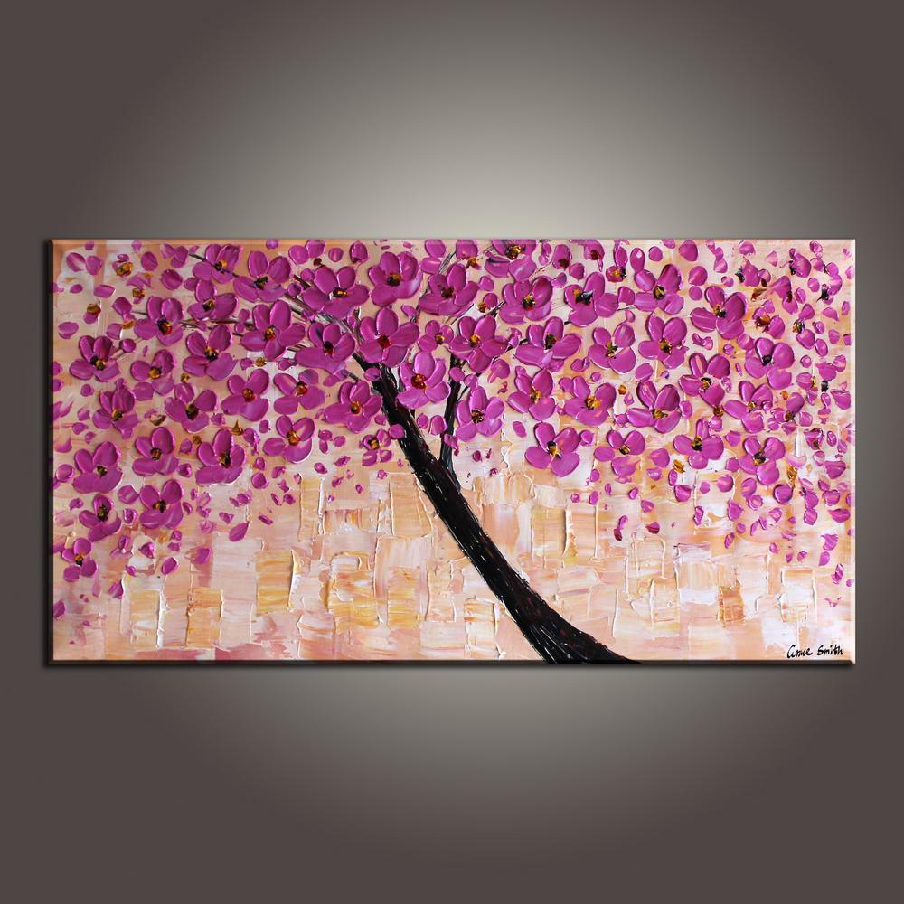 Contemporary Art, Art Painting, Flower Art, Modern Art, Abstract Art Painting, Canvas Wall Art, Living Room Wall Art, Canvas Art