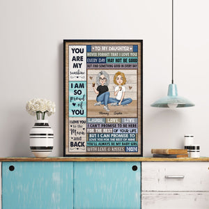 You Are My Sunshine - Personalized Poster/Canvas - Christmas, New Year, Birthday Gift For Your Daughter, Your Baby Girl