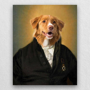 Jurist Custom Animal Painting Portrait Vintage Dog Painting ktclubs.com