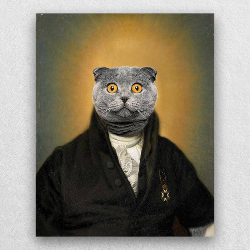 Jurist Custom Animal Painting Portrait Vintage Dog Painting ktclubs.com