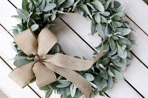 Lamb's Ear Wreath, Farmhouse Wreath, Year Round Wreath, Front Door Wreath, Wedding Wreath, Spring Decor, Winter Wreath, Christmas Wreath ktclubs.com