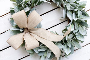 Lamb's Ear Wreath, Farmhouse Wreath, Year Round Wreath, Front Door Wreath, Wedding Wreath, Spring Decor, Winter Wreath, Christmas Wreath ktclubs.com
