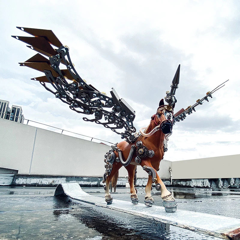 Mechanical Unicorn-3D assembled mechanical model ktclubs.com