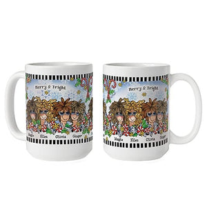 Name Your Sisterhood Christmas Greeting Mug by Suzy Toronto ktclubs.com
