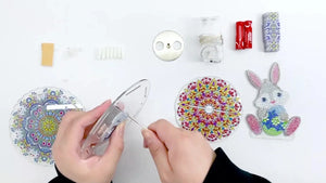 New Halloween 5D DIY Religious Music Box Handmade Spot Drill 5d Alien-Cross Ornament ktclubs.com