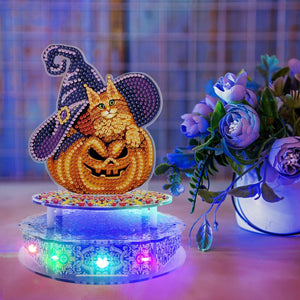 New Halloween 5D DIY handmade special-shaped diamond with lamp diamond painting-DIY Diamond Music Box with Lights ktclubs.com
