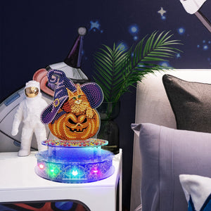 New Halloween 5D DIY handmade special-shaped diamond with lamp diamond painting-DIY Diamond Music Box with Lights ktclubs.com