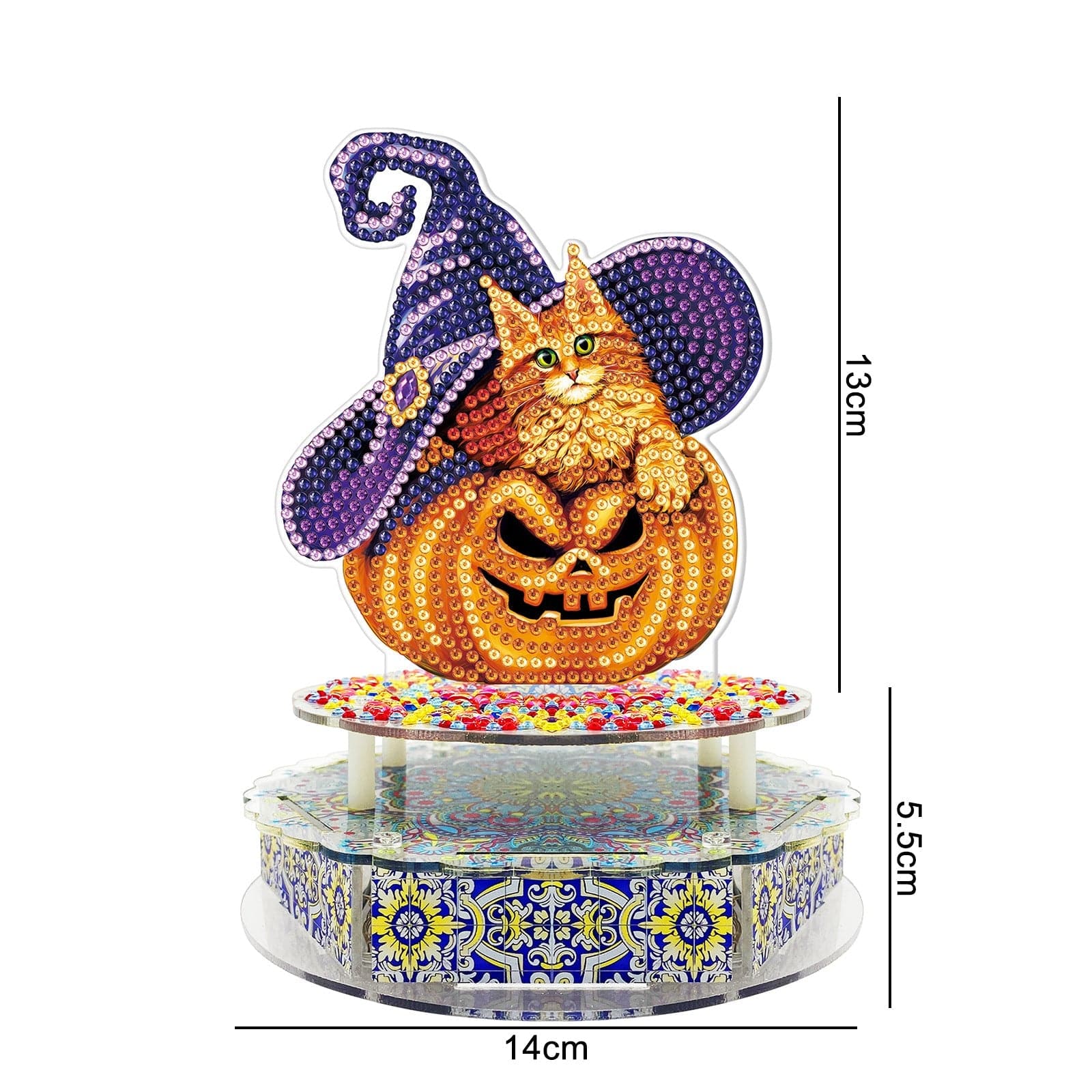 New Halloween 5D DIY handmade special-shaped diamond with lamp diamond painting-DIY Diamond Music Box with Lights ktclubs.com